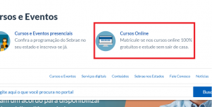 inscrição cursos sebrae
